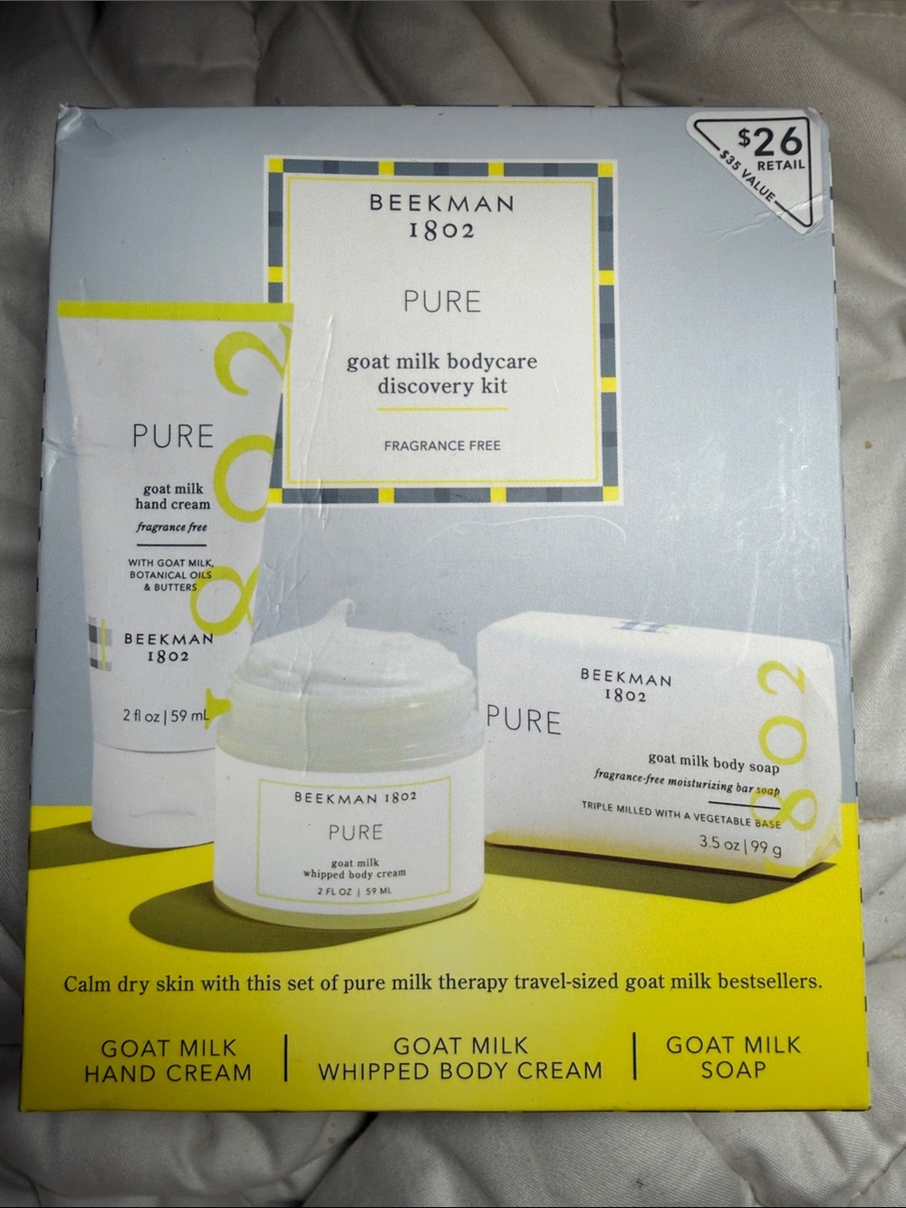 Beekman 1802 White Whipped Body Cream & Goat Milk Set …Bin P